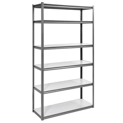 Storage Rack SS 304 6 Shelves 6.8x5x1.8 Ft, 100 kg Shelves Thickness 18 Gauge, Frame Thickness 16 Gauge