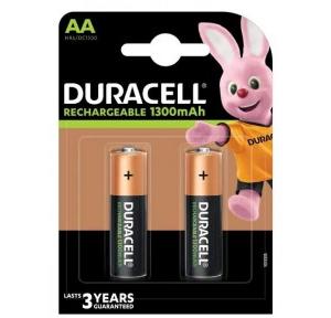 Duracell AA Rechargeable Battery, 1300mAh ( Pack of 2 Pcs )