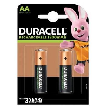 Duracell AA Rechargeable Battery, 1300mAh ( Pack of 2 Pcs )