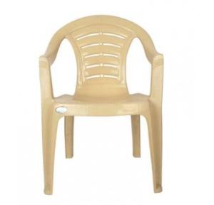 Nilkamal Arm Chair Brown and Beige, CHR2123