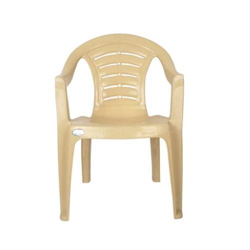 Nilkamal Arm Chair Brown and Beige, CHR2123