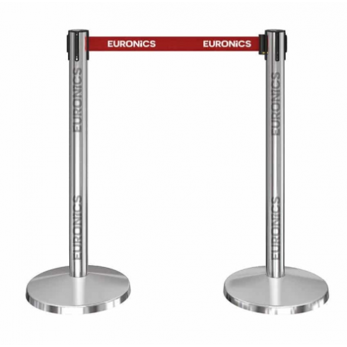 Euronics SS Queue Manager EQM1L (Height:1100mm,Dia Of Base: 350mm ,Weight 9.1 Kg)- Heavy Duty