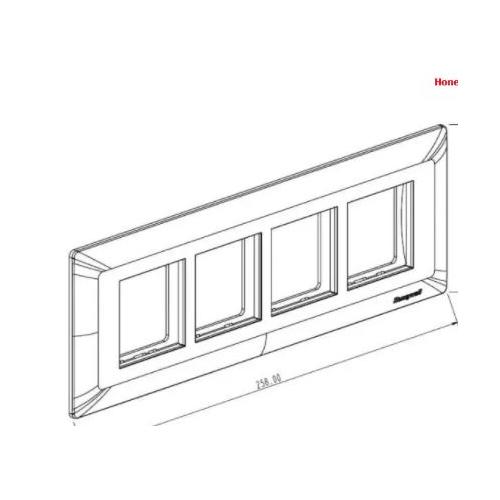 Honeywell MK EVO 8 Module Horizontal Front Plate 8M White EW18HWHI