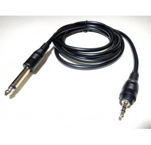 Audio Cable, 6.35 mm Mono Male to 3.5 mm Stereo Male Cable, 1.5 mtr
