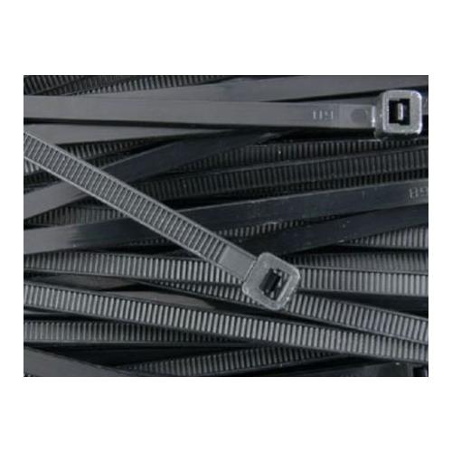 Nylon Cable Tie Black 8 Inch, (Pack of 100)