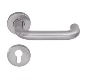 Dorma Pure 8100 Lever Handle With 6621 Roses, 6679 Escutcheons, 8mm Spindle With Fixing Screws For Door Thickness 35-55mm, SS 304, Finish : Satin, 9126011