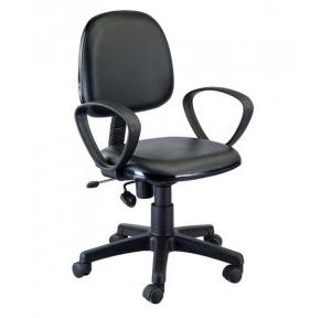 Leatherette Office chair Black , Size - 38.2 x27.6 x 27.6 Inch ( H x W x D )