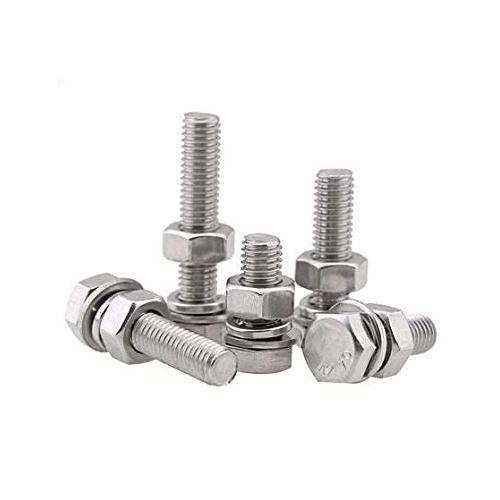 SS Nut Bolt With Double Washer 8X30mm