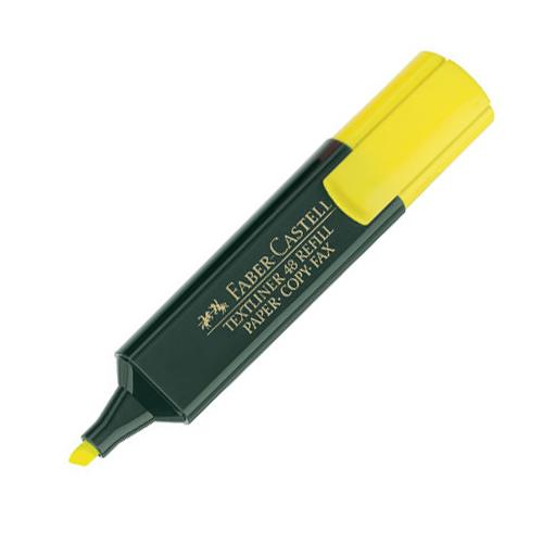 Faber Castell Yellow Highlighter Textliner 48 Refill, Pack of 10 Pcs