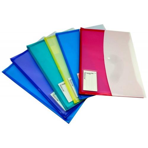 Worldone Button Folder Big, Blue, SKU DC-210F