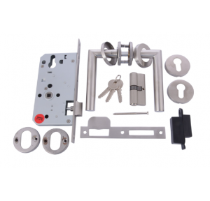 Dorma Lock Set (952 Narroew Sash Lock, EPC Both Side 60mm Cylinder, Pure 8100 Handle)