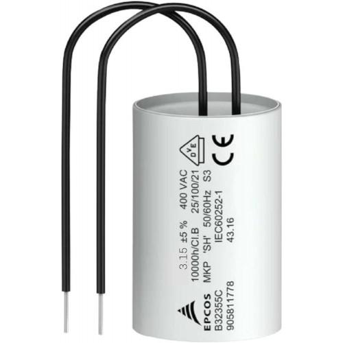 Epsoc Capacitor 3-3.15 MFD Round