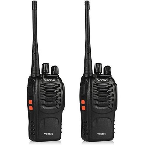 Walkie Talkie Two Way UHF High Power Intelligent FM Illumination Flashlight Range 2.5-5 km