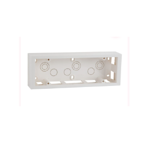 Legrand Myrius 8 Module PVC Surface Box, White Front Plate, 3x6A (5 Pin) Socket With 16A Switch
