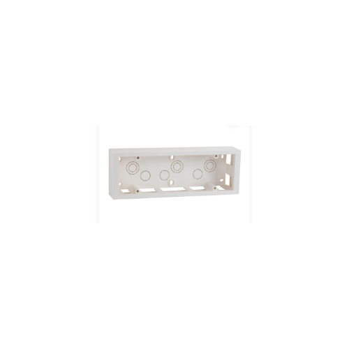 Legrand Myrius 8 Module PVC Surface Box, White Front Plate, 3x6A (5 Pin) Socket With 16A Switch