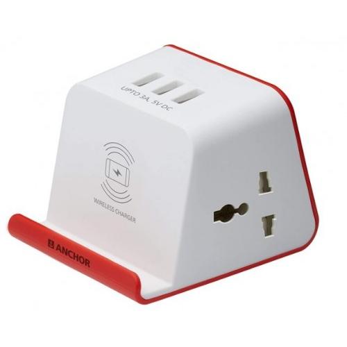 Anchor Smart 10A 1A Wireless Extension Socket 3A 3 USB Ports, 1.5Mtr, 22056