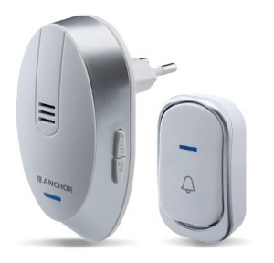 Anchor by Panasonic Wireless Doorbell  45 Melodies Calling Bell 120 Meter Operating Range 22730