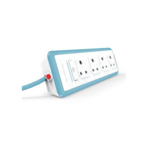 Anchor Smart 6A Spike Guard 4 Socket, 1 Switch, 4 Mtr, 22066