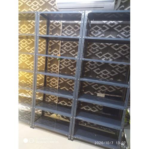 Angle Rack 3 Shelves Slotted 14 Gauge Mild steel, size: 24x47x95 Inch with 18 Gauge MS Shelves