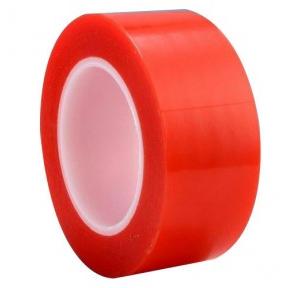 Double Sided Red Polyester Tape, 1inch x 33 mtr