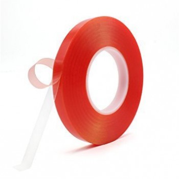 Double Sided Red Polyester Tape, 1inch x 33 mtr