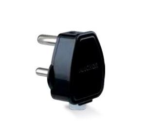 Anchor Smart 6A 3 Pin Plug Top, Glossy Black, 38626BL