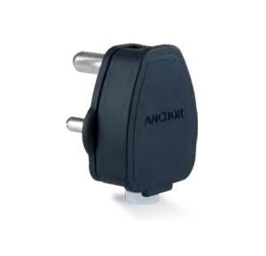 Anchor Smart 16A 3 Pin Plug Top, Matte Black, 38637MB