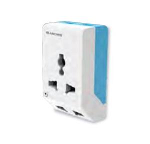 Anchor Smart 6A 3 Pin Multi Plug Adaptor, Surge Protection, 22842