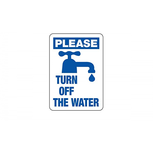 Plumbing Shaft Signage, Size - H 50mm X L 250mm, Thickness - 3mm, Material - Sunboard