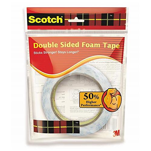 3M Scotch Double Sided Foam Tape, Size: 12mm x 3m