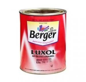 Berger Luxol High Gloss Enamel Paint Signal Red, 1 Ltr