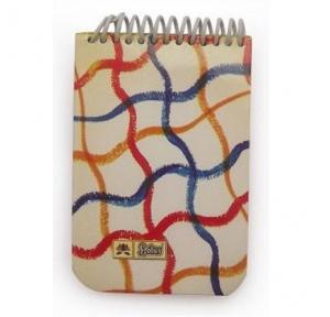 Lotus Spiral Notebook Pocket, Size: 2.5x4 Inch (Approx. 50 Pages)