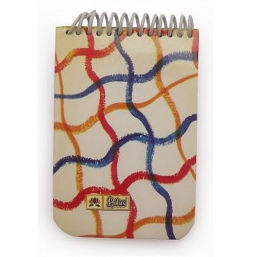 Lotus Spiral Notebook Pocket, Size: 2.5x4 Inch (Approx. 50 Pages)