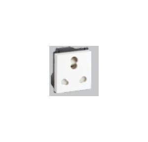 Crabtree Murano 6 A 3 Pin Shuttered Socket,  with ISI Marking, ACMKCXW163