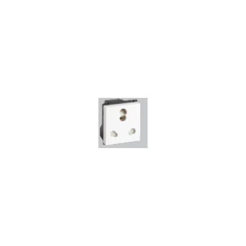 Crabtree Murano 6 A 3 Pin Shuttered Socket,  with ISI Marking, ACMKCXW163