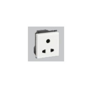 Crabtree Murano 6 A 3 Pin Shuttered Socket,  with ISI Marking, ACMKPXW063