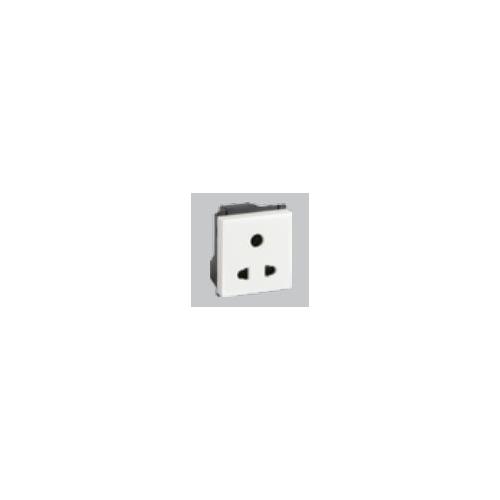 Crabtree Murano 6 A 2 Pin Shuttered Socket, ACMKSXW062