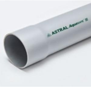 Astral Aquasafe UPVC Solvent Fitted Pipes 50mm, 3 Mtr, Plumbing, M081160305