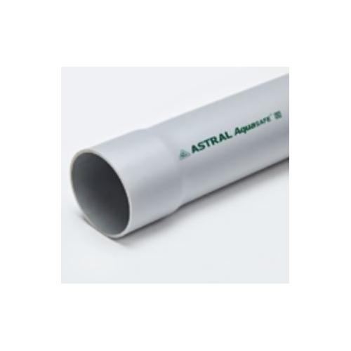 Astral  Aquasafe Solvent Fitted Pipes  M081080304 Pressure : 8 kgf/cm2 PVC 40mm 3 Mtr