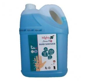 Mighty Advance Plus Hand Sanitizer Liquid Isopropyl Alcohol 70%, 5 Ltr