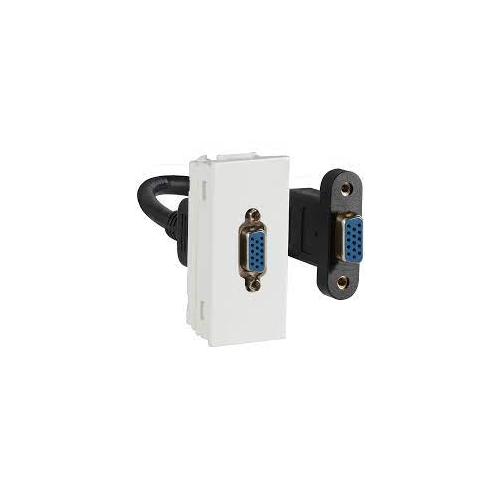 Crabtree Athena 1 M Chalk White VGA Data Socket, ACAKXXW062