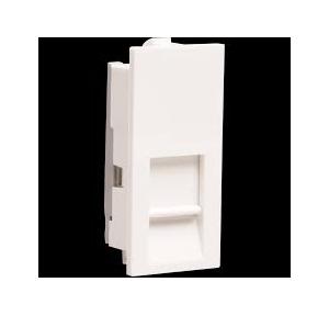 Crabtree Thames 1 M RJ 11 Socket with Shutter, ACTKRWW111