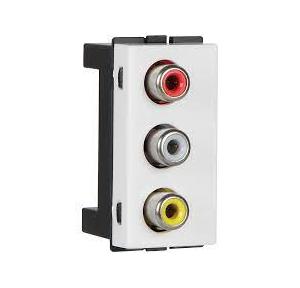 Crabtree Signia RCA Socket for Data Transmission, ACWKPXW001