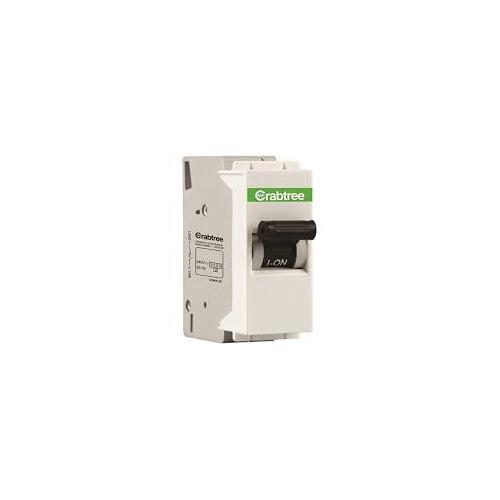 Crabtree Thames Mini MCB 16A 1P C-Curve DCTNCSPA016