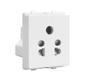 Crabtree Thames 6 A 3 Pin Shuttered Socket, ACTKSXW063