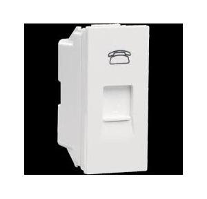 Crabtree Signia 1 M Twin Telephone Socket, ACWKRXW112