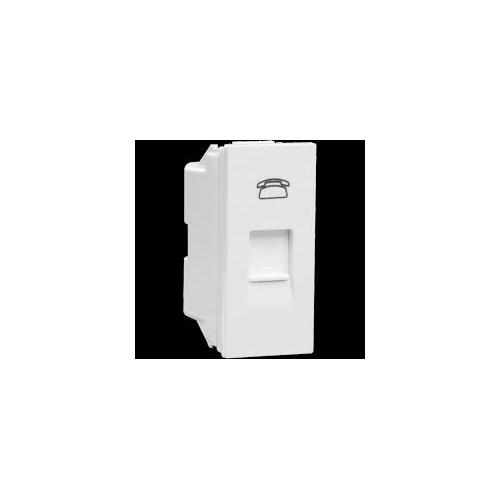 Crabtree Signia 1 M Twin Telephone Socket, ACWKRXW112