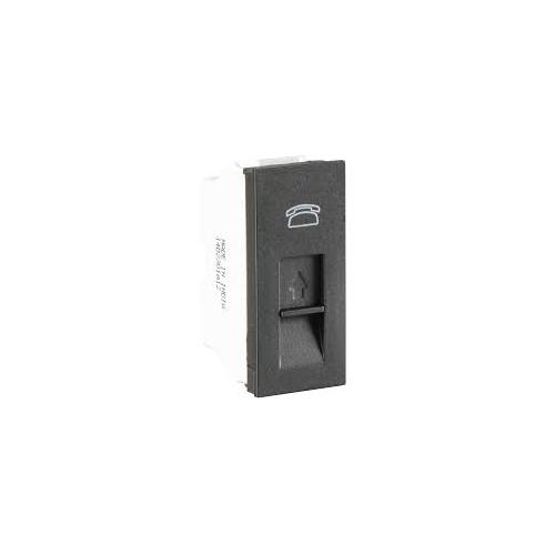 Crabtree Smarth 6 A Universal Glossy Black Socket,ACSKUXB133