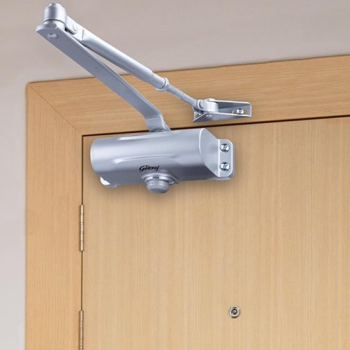 Godrej Door Closer 5959 Hercules Compact Design with Polyurethane Finish Adjustable Latching And  Closing Speed Thermostatic Hydraulic Fluid