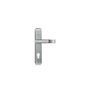 Godrej 200mm Door Handle Set With Lock Body 2C Satin, 3128